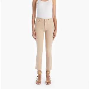 MOTHER Denim - The Hustler Ankle Fray in Khaki